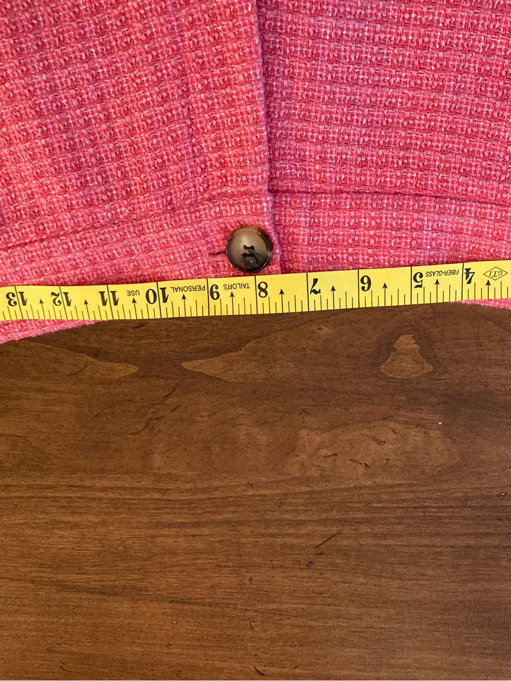 Zara Pink Textured woven Pants. Large. - Picture 4 of 8